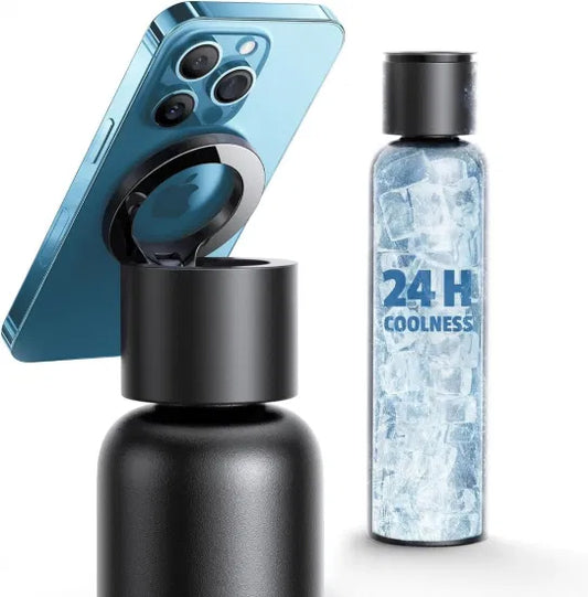 Vacuum Insulated Water Bottle with Mobile Holder