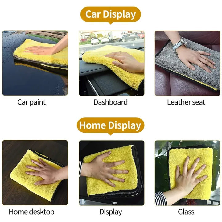 Double-Side Microfiber Cleaning Cloth – 2 Piece Set