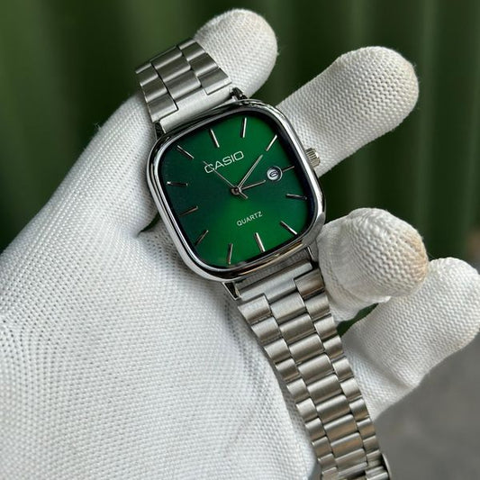 Square Dial Watch for Men – Stylish Steel Design