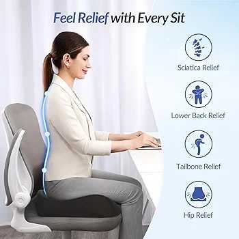 Pioneering Ergonomic Memory Foam Seat Cushion